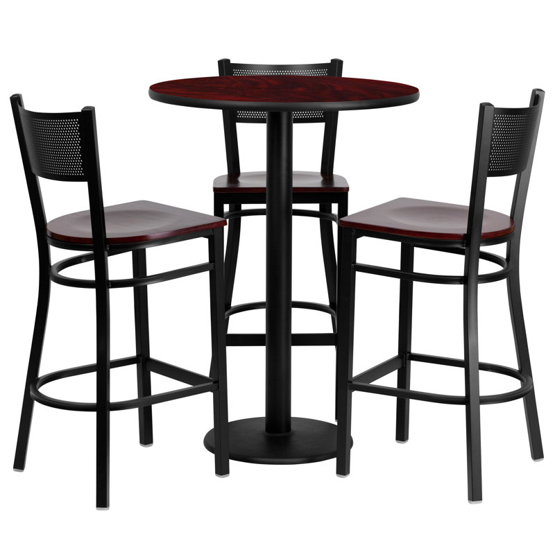 Flash Furniture 4 Piece Pub Dining Table Set & Reviews Wayfair